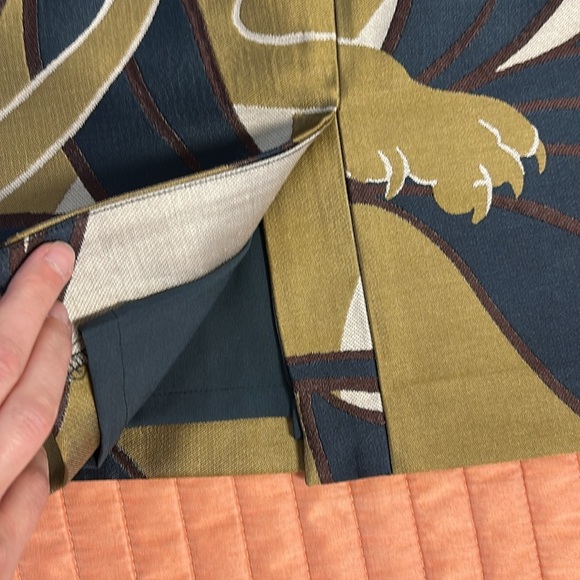 Ann Taylor NWT Jacquard Lioness Cougar Panther Jungle Motif Skirt size 4 - Picture 9 of 15